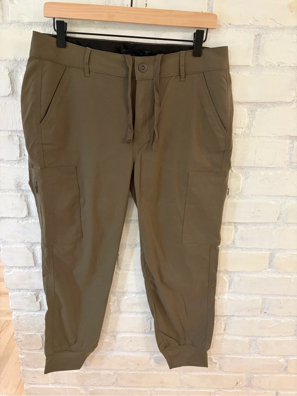 Prana Olive Green Cargo Joggers